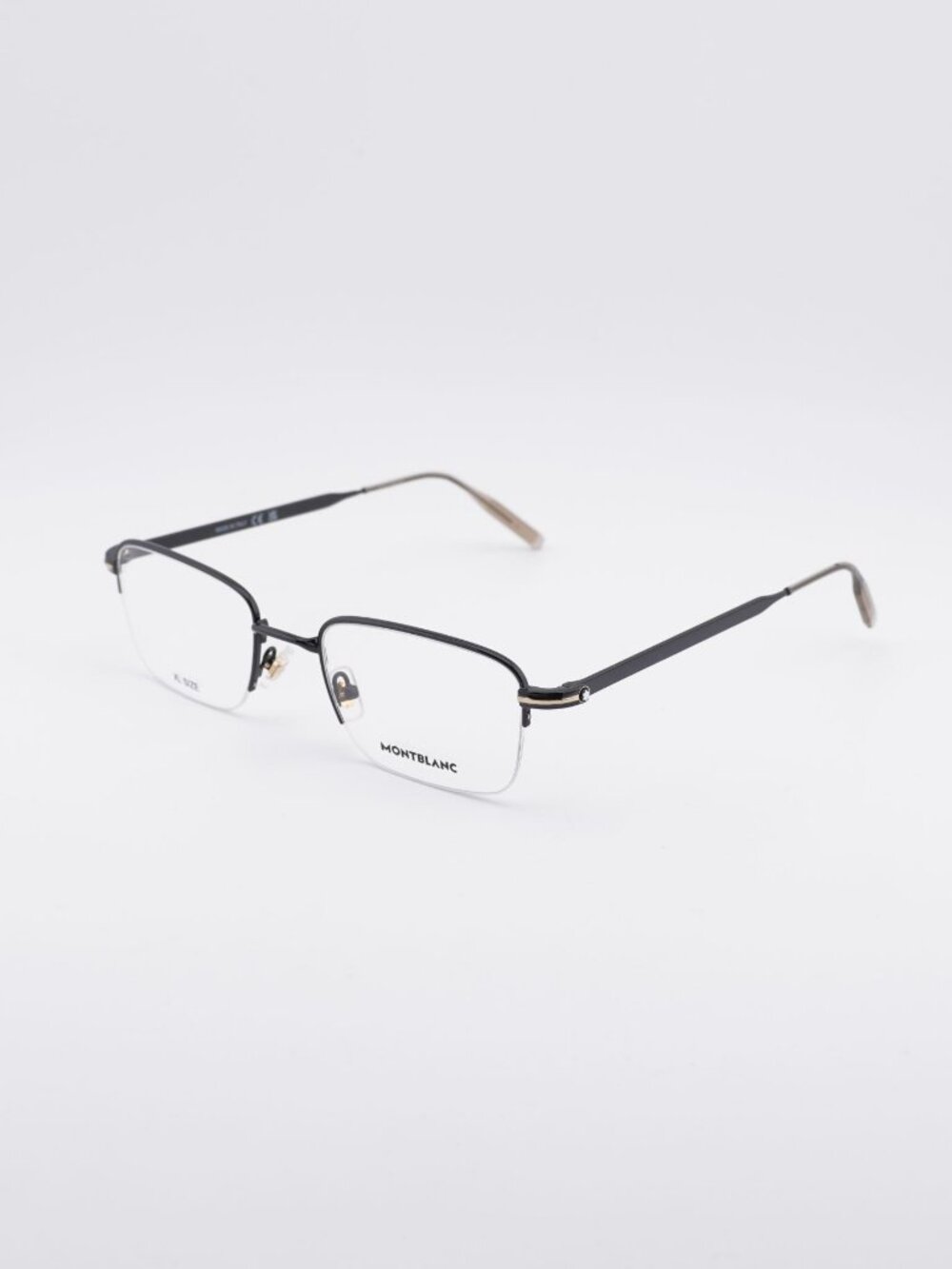 Montblanc MB0237O 004 Eyeglasses Black 54mm Rectangle Frame